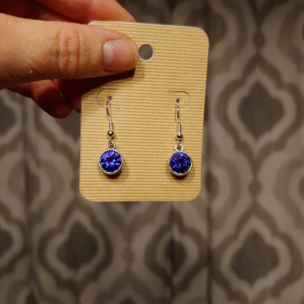 Sapphire blue earrings